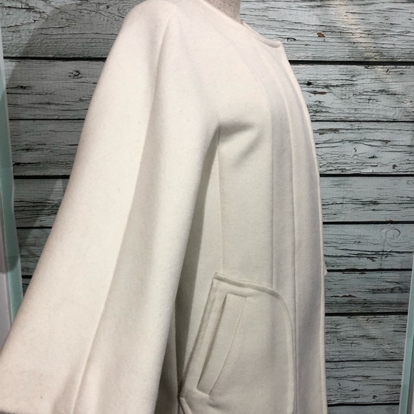 French Connection Daisy White Harbour Coating Wool - Picture 7 of 8